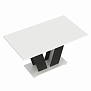 Стол 80.03 Дольче белый/черный
